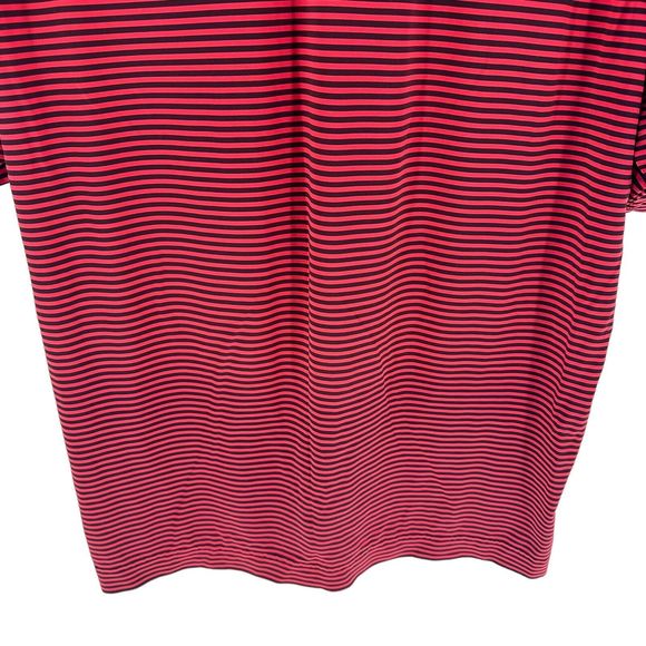 Footjoy Shirt Mens Medium Red Black Polo Golf Short Sleeve Performance Golfer - Picture 11 of 13
